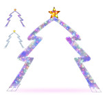 8.8 FT Christmas Tree-shaped Archway, Xmas Archway with Top Star test