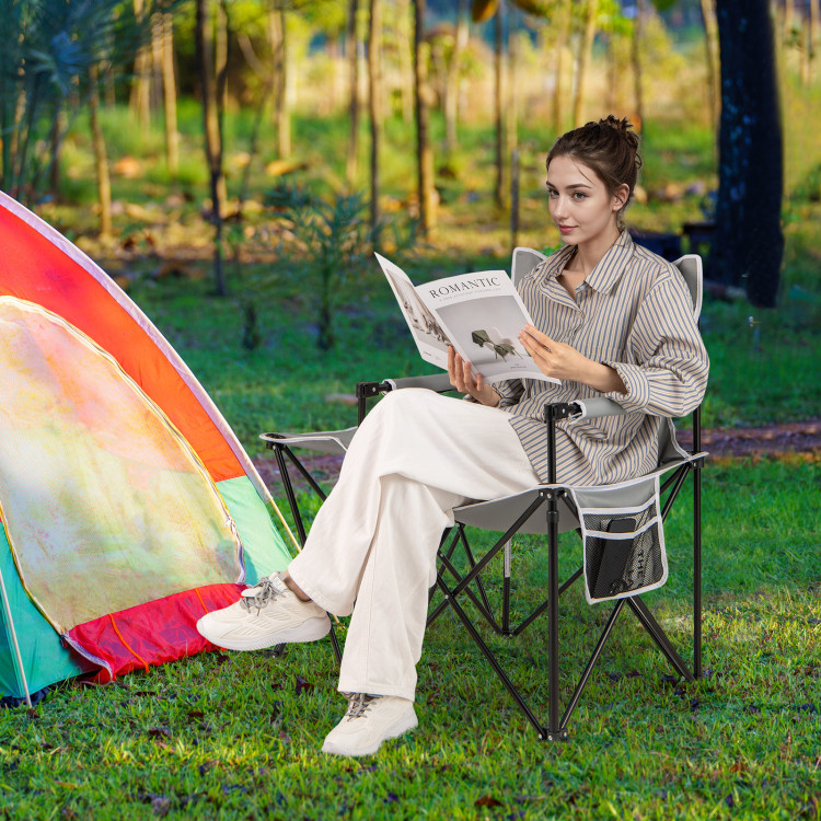Oversized Camping Chair with Side Table - Gallery View 3 of 10