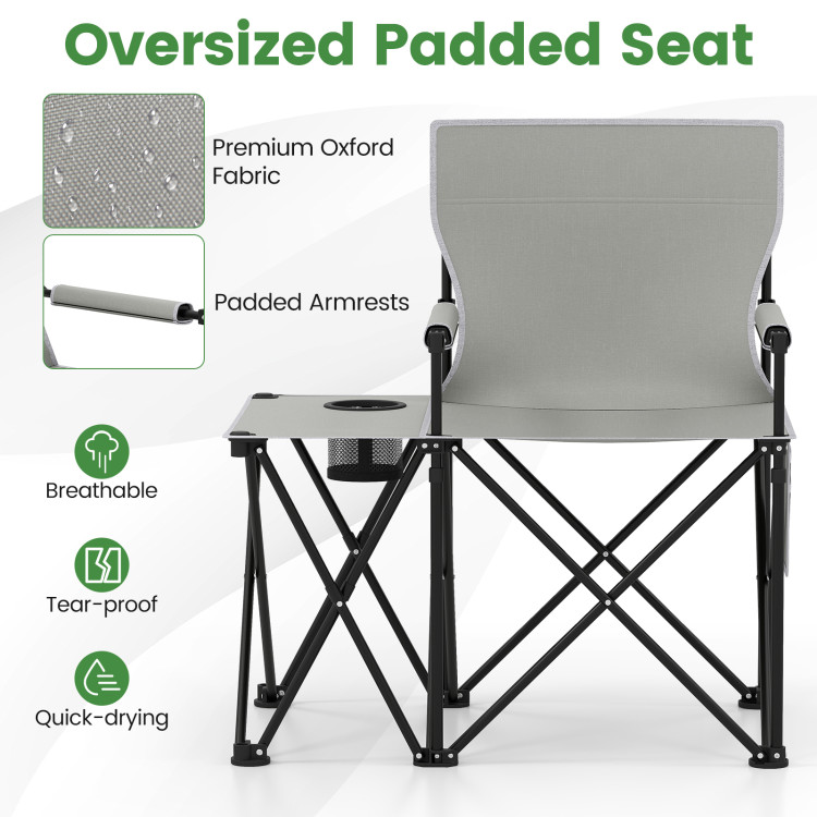 Oversized Camping Chair with Side Table - Gallery View 9 of 10