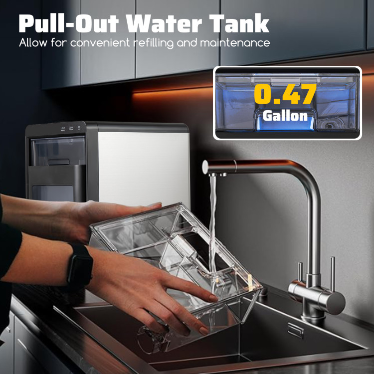 CNN best tested-Nugget Ice Maker Countertop with Soft Chewable Pellet - Gallery View 4 of 10