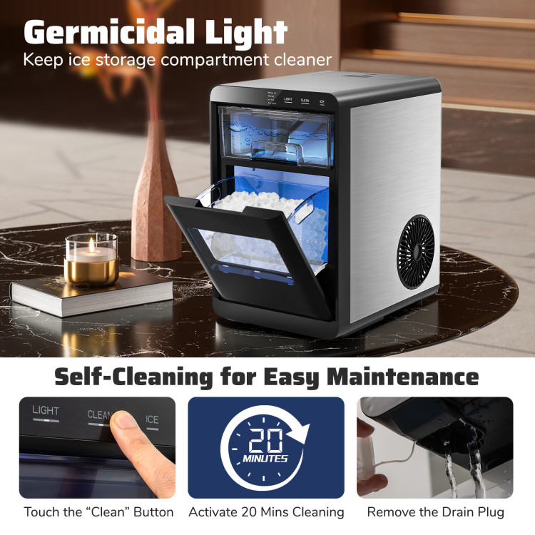 CNN best tested-Nugget Ice Maker Countertop with Soft Chewable Pellet - Gallery View 5 of 10
