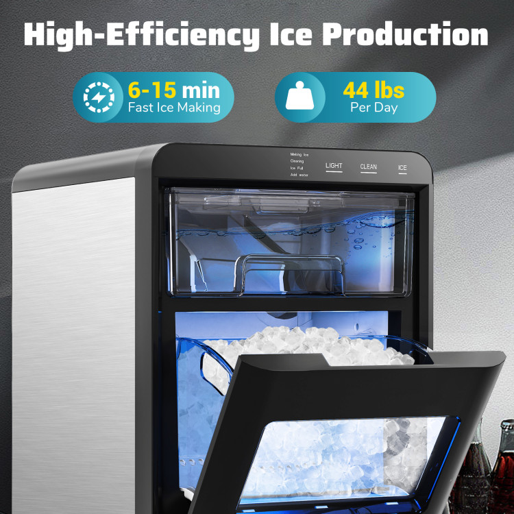 CNN best tested-Nugget Ice Maker Countertop with Soft Chewable Pellet - Gallery View 3 of 10