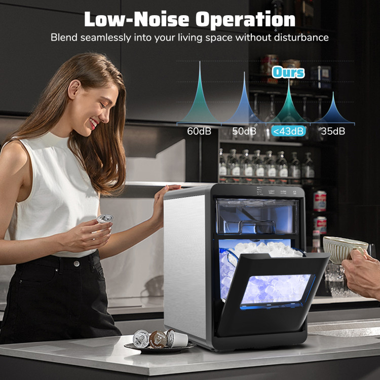 CNN best tested-Nugget Ice Maker Countertop with Soft Chewable Pellet - Gallery View 7 of 10