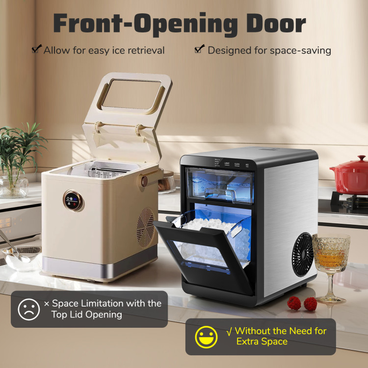 CNN best tested-Nugget Ice Maker Countertop with Soft Chewable Pellet - Gallery View 9 of 10