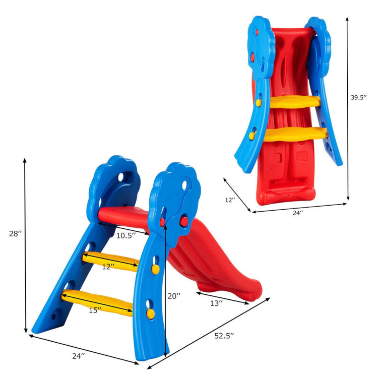 Indoor Outdoor Children Folding Up-down Slide - Gallery View 5 of 10