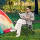 Oversized Camping Chair with Side Table - Gallery View 3 of 10