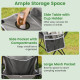 Oversized Camping Chair with Side Table - Gallery View 10 of 10