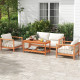 2-Tier Patio Coffee Table with Slatted Tabletop and Shelf212 - Gallery View 1 of 13