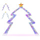 8.8 FT Christmas Tree-shaped Archway, Xmas Archway with Top Star test - Gallery View 1 of 16