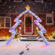 8.8 FT Christmas Tree-shaped Archway, Xmas Archway with Top Star test - Gallery View 2 of 16