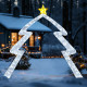 8.8 FT Christmas Tree-shaped Archway, Xmas Archway with Top Star test - Gallery View 5 of 16