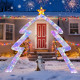 8.8 FT Christmas Tree-shaped Archway, Xmas Archway with Top Star test - Gallery View 6 of 16
