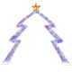 8.8 FT Christmas Tree-shaped Archway, Xmas Archway with Top Star test - Gallery View 15 of 16