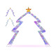 8.8 FT Christmas Tree-shaped Archway, Xmas Archway with Top Star test - Gallery View 16 of 16